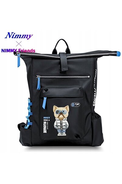 NO BRAND Rucsac Nimmy Cool&Cute 2.0 Dog pentru laptop negru