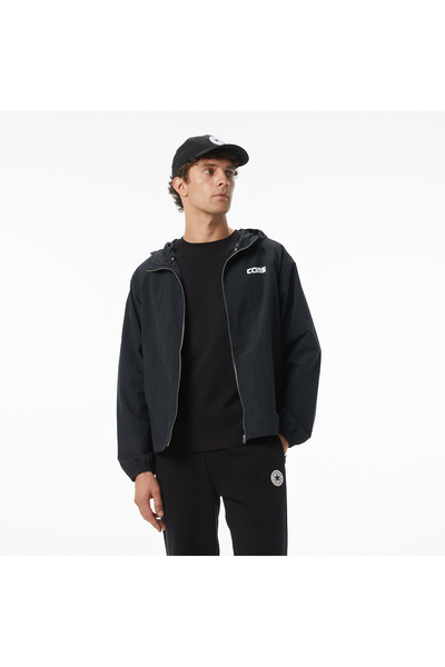 Converse Windbreaker Erkek Siyah Ceket