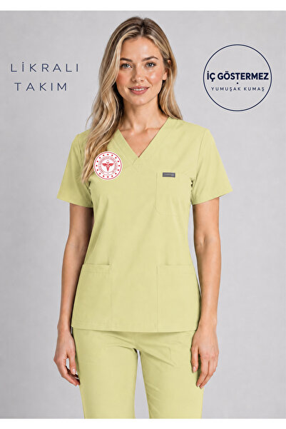 Simirna Üniforma Yeni Kumaş İç Göstermez Bej Moth Tekniker Teknisyen Üniforma...