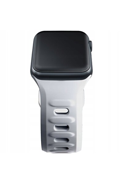 3MK Curea de ceas din silicon albă pentru Apple Watch 42/44/45/49mm
