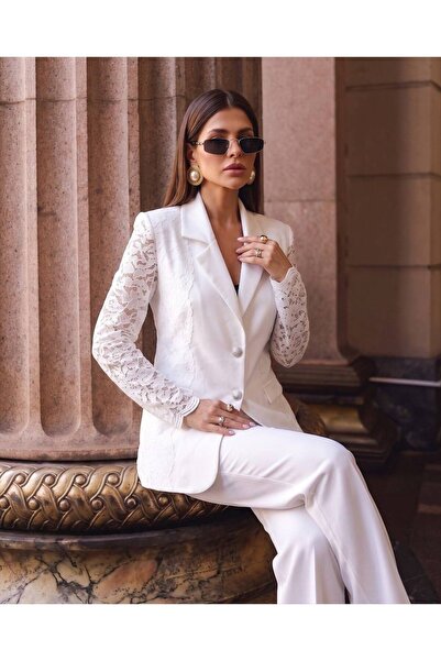 1Moda1Tarz مجموعة مصممة خصيصًا من قماش الكريب المستورد مع تفاصيل من الدانتيل