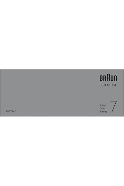 Braun Seria 7 AIO7540 Set multifuncțional de îngrijire corporală 11-în-1