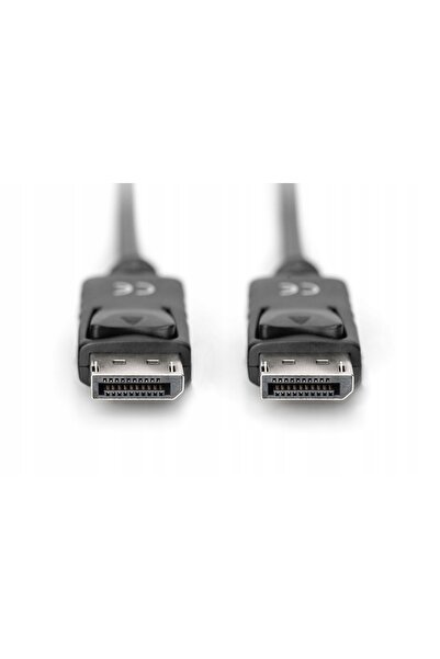 Digitus Cablu DisplayPort cu clemă de fixare 1080p 60Hz FHD Tip DP/DP M/M negru