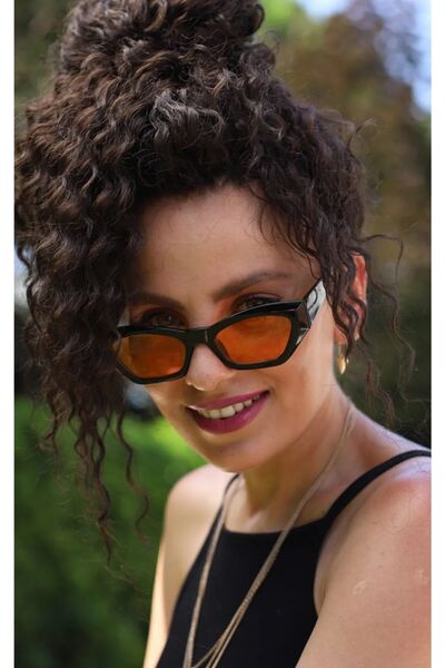 KAYOUBI Black Orange Unisex Sunglasses