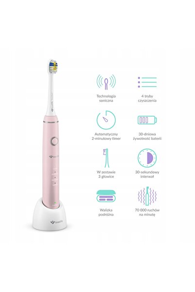truelife Periuță de dinți sonică SonicBrush Compactă Roz IPX7