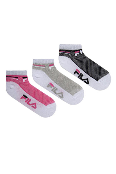 Fila Παιδικές Αθλητικές Κάλτσες F8246D 3 τεμάχια Ροζ-Γκρι Μελανζέ-Μαύρο