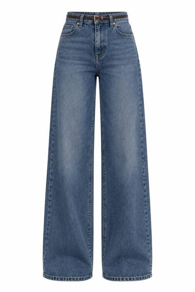 BİBOUTİQUE YÜKSEK BEL WİDE LEG JEAN