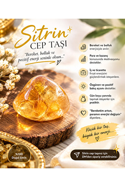 BURCUNATAŞ Cep 💰Çanta Cüzdan 💰Para Taşı Sitrin