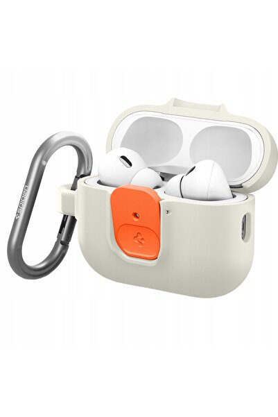 Spigen Husă de protecție elegantă, mată, solidă, cu carabină, pentru AirPods ...