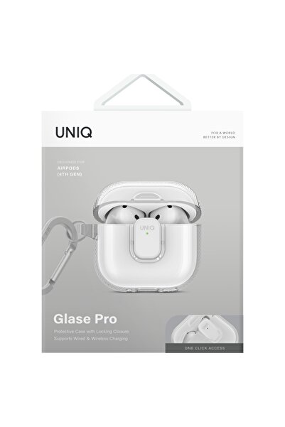 uniq Husă pentru AirPods 4, Glase Pro, protecție 360 ° Rezistent, elegant