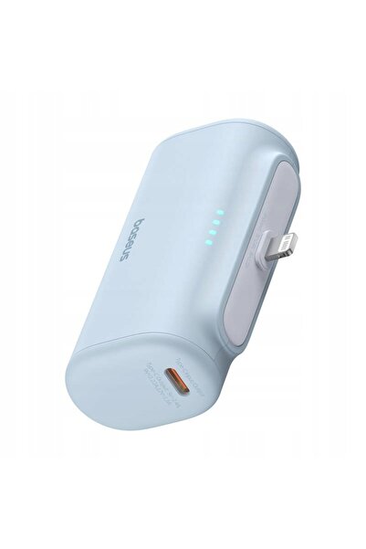 Baseus Powerbank rapid 5000mAh 20W cu cablu USB-C și Lightning