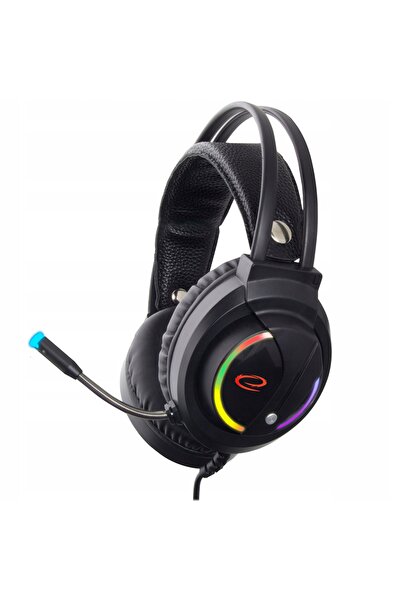 ESPERANZA Căști de gaming pentru gameri, iluminare, laptop, PC, microfon