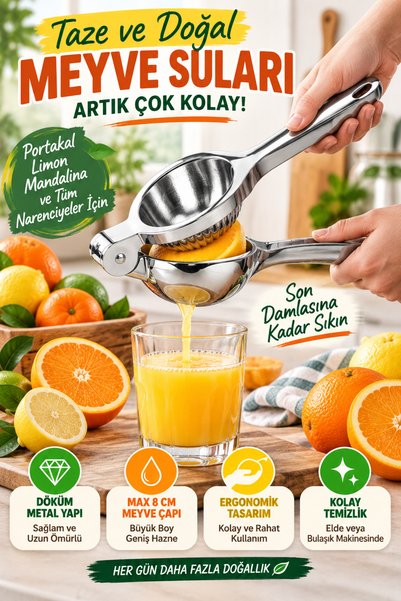 OpenCity Large Size Cast Metal Citrus Juicer Orange Lemon Manual Juice Press ...