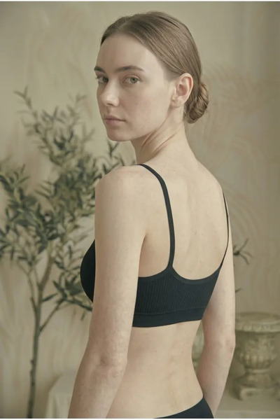 İpeksi Collection İp Askılı Pamuklu Çıkarılabilir Pedli Büstiyer Bralet - Sporcu Yarım Atlet