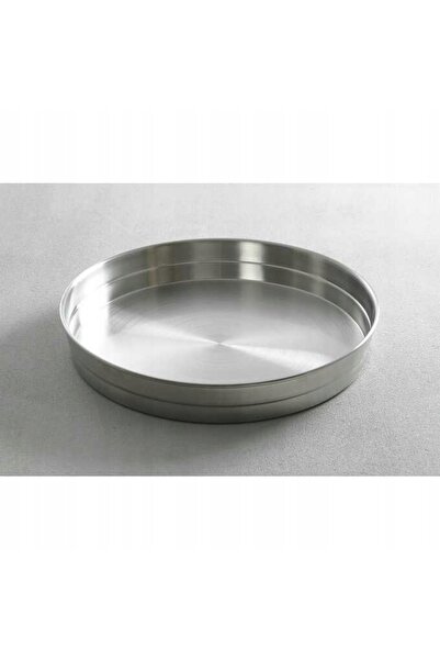 HENDI Tavă adâncă pentru chelneri, cu margine, din oțel, rotundă, medie 31.5cm