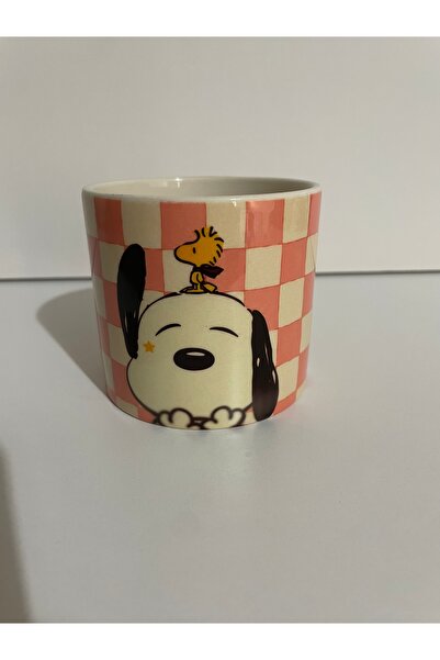 Genel Markalar Snoopy dama desenli çay kahve fincanı