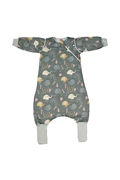 Tender Βρεφικός Υπνόσακος Unisex Με Ποδαράκια Ελέφαντες Λαδί