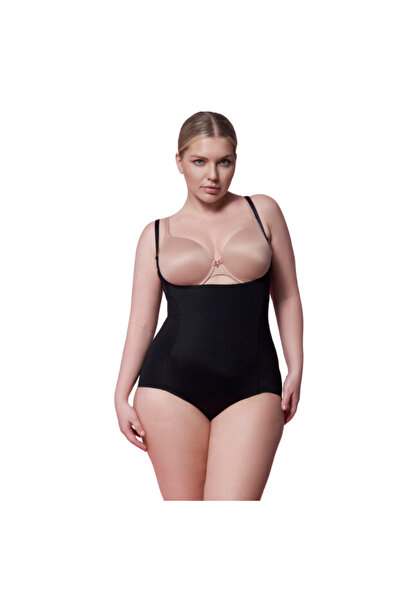 Julimex Ολόσωμο Κορμάκι Body Pod Bust Μαύρο