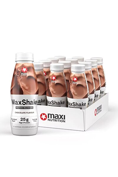 Maxi Nutrition MaxShake Πρωτεϊνούχο Μιλκσέικ Χωρίς Λακτόζη (12 x 330 ml) Σοκο...