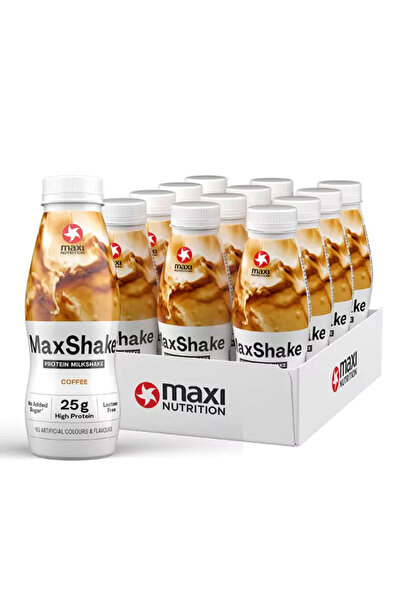 Maxi Nutrition MaxShake Πρωτεϊνούχο Μιλκσέικ Χωρίς Λακτόζη (12 x 330 ml) Καφές