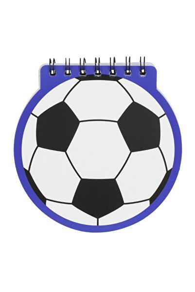 OEM Carnetel Notite cu Spirala Alb Bleu Negru Minge de Fotbal 14.5x15cm - 60F