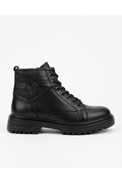 Voyager 6373 Men's Black Nata Leather Boots