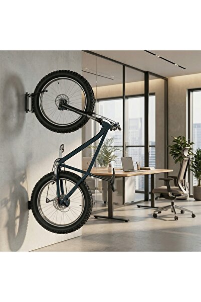 NO BRAND Suport de perete pentru bicicletă, ROTATIV, 35 kg, universal + SUPOR...