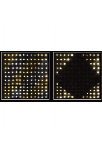NO BRAND PERDEA LUMINOSĂ DE CRĂCIUN 120x120cm 144 LED ALB CALD + TELECOMANDĂ