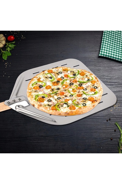bedee LOPATĂ PENTRU PIZZA CU MÂNER DIN LEMN, REZISTENTĂ LA TEMPERATURI RIDICATE