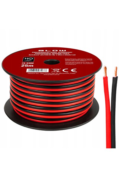 Blow Cablu audio profesional bidirecțional HQ 2x4 mm rolă 25m