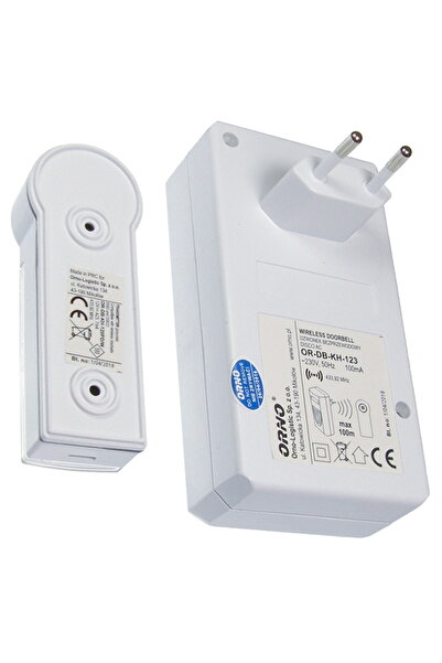 Orno Sonerie fără fir pentru priză 230V 80m IP44 DISCO AC OR-DB-KH-123