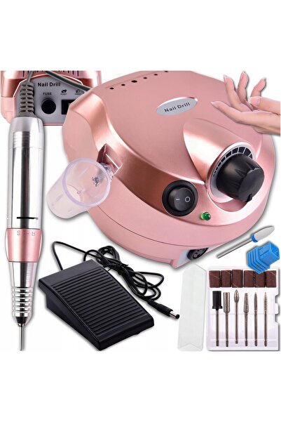NO BRAND MAȘINĂ DE PENTRU UNGHII MANICURE PEDICURE + SET FREZE + PEDALĂ DE PI...