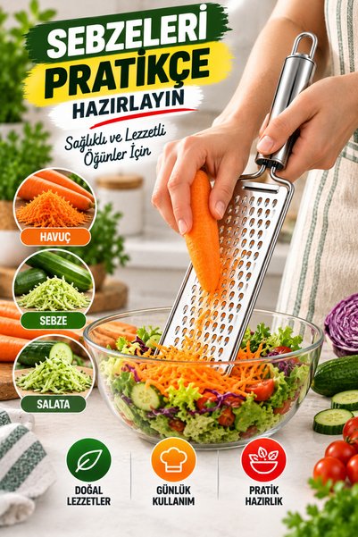 Open Home Concept Stainless Steel Hand Grater Cheese Vegetable Chocolate Lemon Ginger Grater with Hanging Strap Kitchen Utensil Handheld
