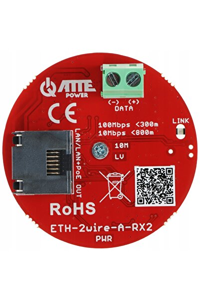 ATTE SET CONVERTOR UTP / 2 FIRE PENTRU TRANSMISIE LAN+POE ETH-2WIRE-A-SET2 KOMP