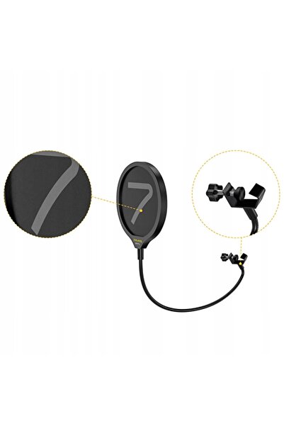 NO BRAND 7RYMS 13.5cm Husă elastică pentru filtru anti-pop de microfon