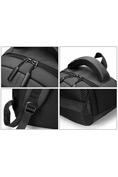 NO BRAND Rucsac bărbătesc de lucru și școală pentru laptop, impermeabil, gri,...