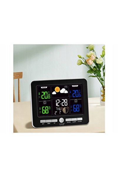 NO BRAND STAȚIE METEOROLOGICĂ FĂRĂ FIR METEO TERMOMETRU HIGROMETRU LED SENSOR