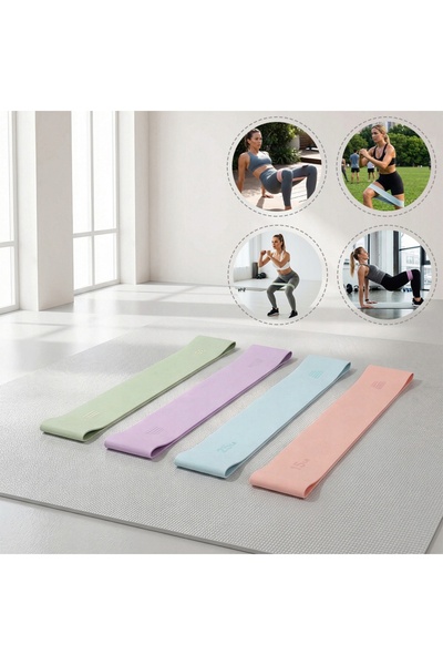 NO BRAND Set de exerciții Pilates: Inel 38 cm, Minge, 4 benzi de rezistență p...