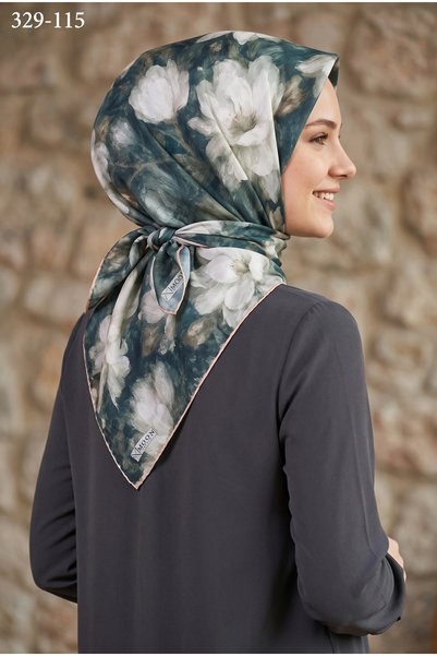 MOONSCARF Soft Pamuk Eşarp (Yeşil) 329-115