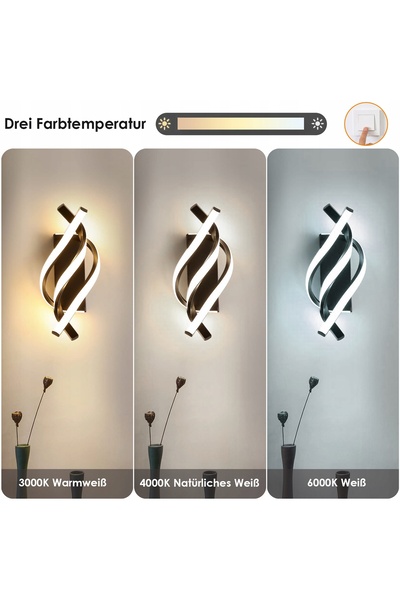 NO BRAND KINKIET DESIGNER CURBAT CU 3 LUMINI PENTRU SUFRAGERIE 220V 3000K-600...