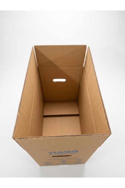 Turkco (10 Adet) Taşınma Kolisi 50x30x40 cm Kulplu Çift Oluklu Dopel Kraft Ev Ofis Eşya Taşıma ve Depolama Kolisi