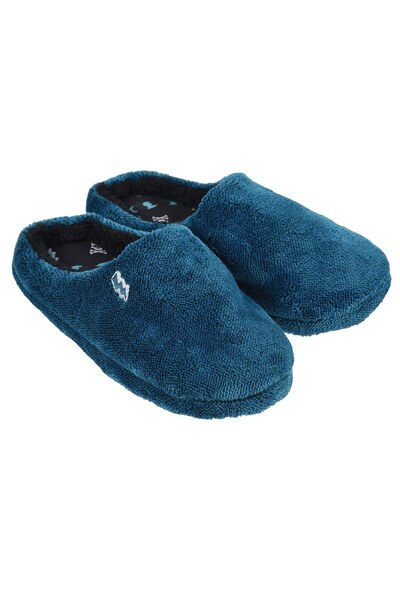 OEM Papuci de Iarna Albastri Fluffy cu Patch Fulger pentru Copii