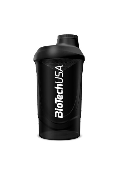 BiotechUSA BioTech Usa Shaker Wave (600 ml) Μαύρο Καπνός