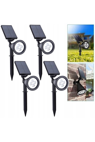 NO BRAND Proiector LED de exterior pentru grădină, alimentat solar, cu senzor...