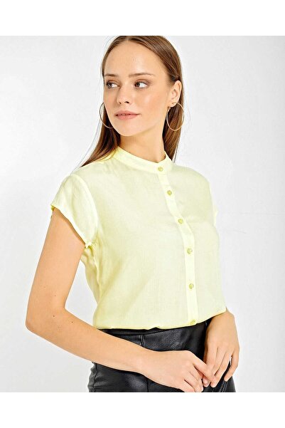 Modamorfo 3711 Half Sleeve Shirt - Yellow