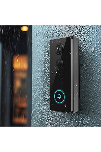 bedee Sonerie cu cameră WIFI, 2K, Viziune nocturnă, Audio bidirecțional, 32GB