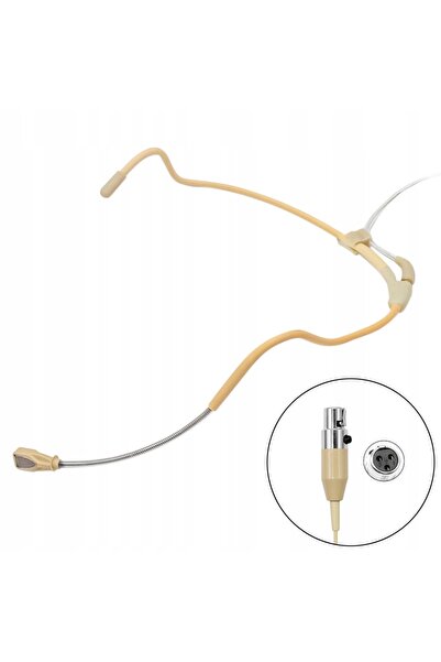 KIMAFUN Microfon mini de bentiță XLR cu 3 pini, impermeabil, ușor