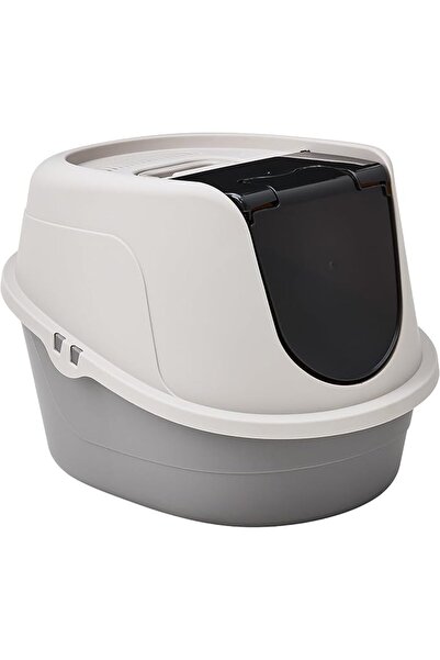 Amazon basics No-Mess Hooded Cat Litter Box, 24 x 18 x 17 Inches, Large