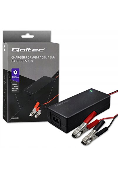 Qoltec 12V 4A 48W AGM GEL STD Redresor automat cu încărcător LED 1.8m