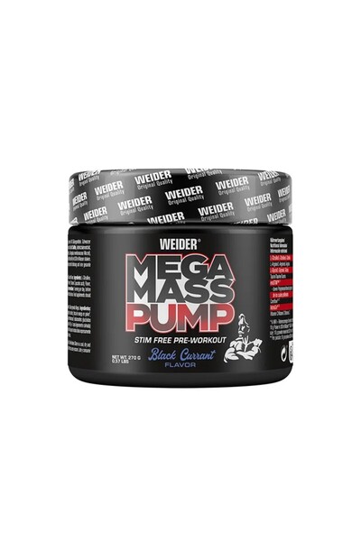 Weider Nutrition Μέγα Μάσα Παμπ (270 γρ) Φραγκοστάφυλο